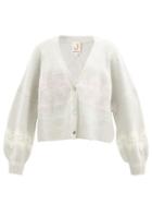 Matchesfashion.com Joostricot - Norwegian-knit V-neck Wool-blend Cardigan - Womens - Grey