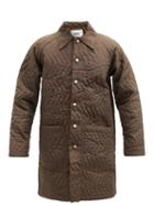 Matchesfashion.com Bode - Wave-quilted Shell Rain Coat - Mens - Brown