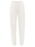 Matchesfashion.com Jacquemus - Loya Wide-leg Cotton-blend Canvas Trousers - Womens - Cream