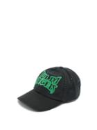 Matchesfashion.com Palm Angels - Logo Embroidered Cotton Baseball Cap - Mens - Black