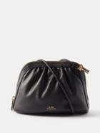 A.p.c. - Ninon Small Faux-leather Clutch - Womens - Black