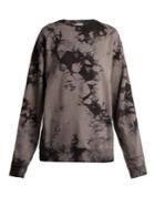 Helmut Lang Logo-print Tie-dyed Cotton Sweatshirt