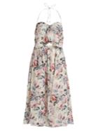Zimmermann Jasper Floral-print Halterneck Cotton Dress