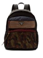 Matchesfashion.com Prada - Panelled Nylon Backpack - Mens - Multi