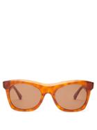 Matchesfashion.com Bottega Veneta - D-frame Acetate Sunglasses - Womens - Tortoiseshell