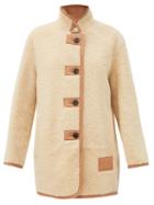 Matchesfashion.com Chlo - Shearling And Leather Jacket - Womens - Beige