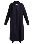 Matchesfashion.com Gabriela Hearst - Gunnersbury Cashmere And Silk Blend Cardigan - Womens - Navy