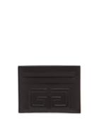 Matchesfashion.com Givenchy - Logo Embossed Leather Cardholder - Mens - Black Khaki