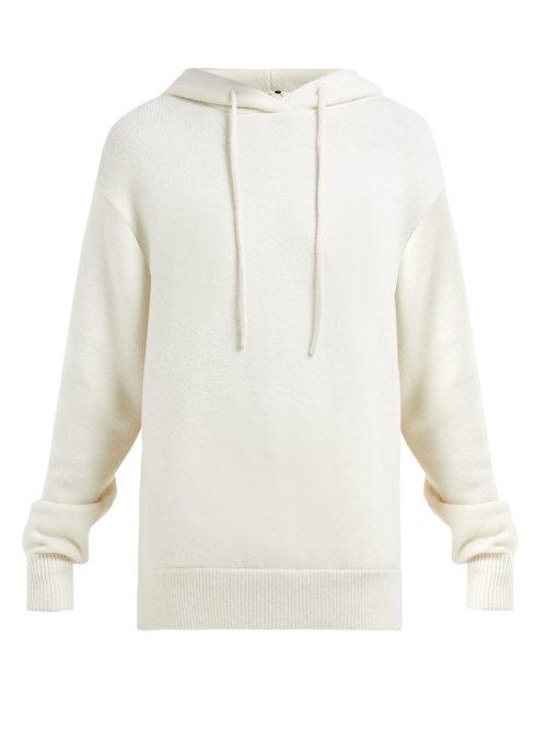 Matchesfashion.com Extreme Cashmere - No. 90 Cashmere Blend Hooded Sweater - Womens - Cream