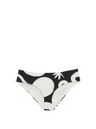 Matchesfashion.com Cala De La Cruz - Cristina Abstract-print Bikini Briefs - Womens - Black Print