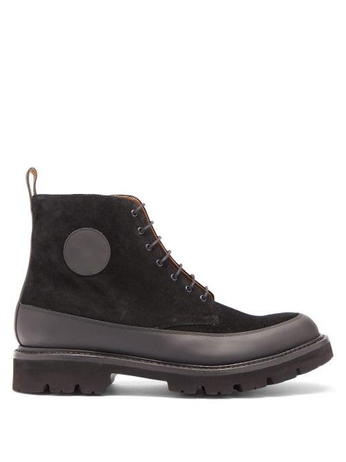 Matchesfashion.com Grenson - Anton Lace-up Suede Boots - Mens - Black