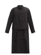 Matchesfashion.com Y-3 - Dorico Detachable-hem Shell Raincoat - Mens - Black