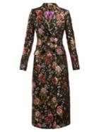 Dolce & Gabbana Floral-jacquard Long Coat