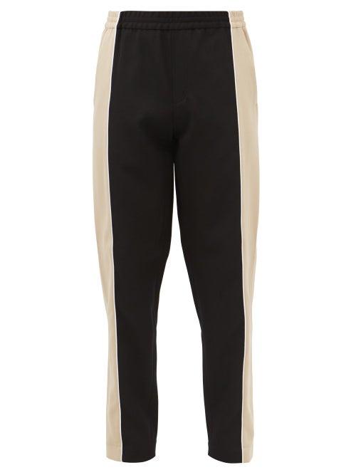 Burberry - Merrick Side-stripe Wool Trousers - Mens - Black Multi