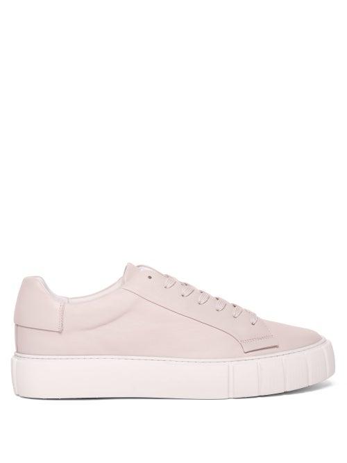 Matchesfashion.com Primury - Dyo Leather Low Top Trainers - Mens - Pink White