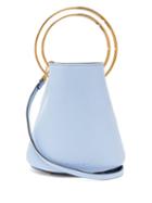 Matchesfashion.com Marni - Pannier Small Leather Bucket Bag - Womens - Light Blue