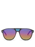 Matchesfashion.com Dior Homme Sunglasses - Blacktie Aviator Acetate Sunglasses - Mens - Black