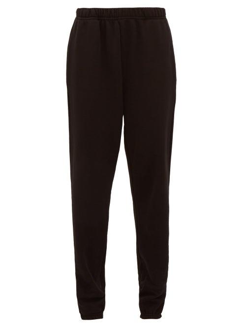 Matchesfashion.com Les Tien - Classic Cotton Track Pants - Womens - Black