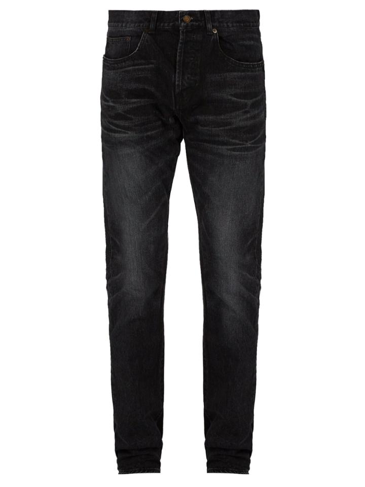 Saint Laurent Faded Slim-leg Jeans