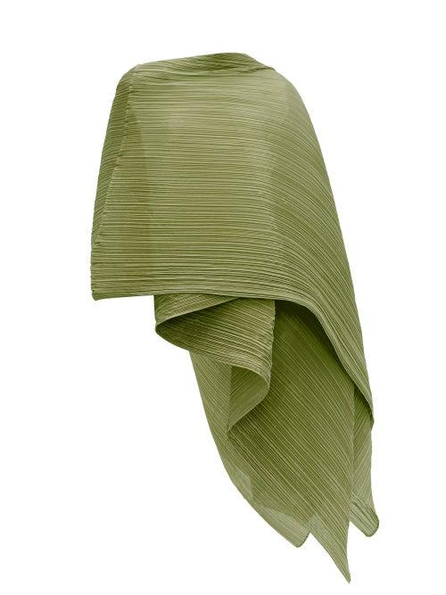Matchesfashion.com Pleats Please Issey Miyake - Madame T Pleated Scarf - Womens - Khaki