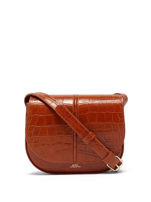 Matchesfashion.com A.p.c. - Betty Croc-effect Leather Cross-body Bag - Womens - Tan