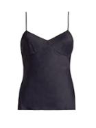 Khaite Peggy Crepe-back Satin Cami Top