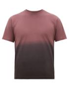 Matchesfashion.com Sunspel - Dip Dyed Cotton T Shirt - Mens - Burgundy