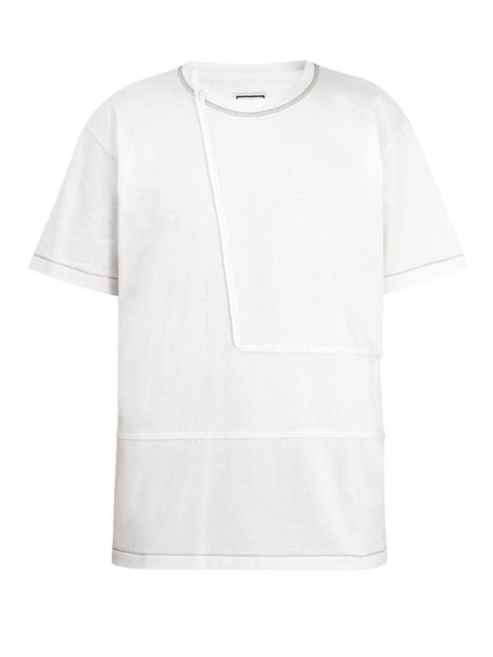 Wooyoungmi Patchwork Cotton-jersey T-shirt
