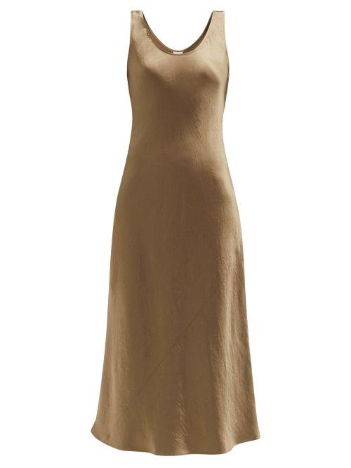 Matchesfashion.com Max Mara Leisure - Talete Dress - Womens - Dark Beige