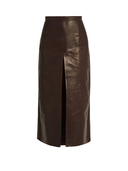 Rachel Comey Elixer Leather Midi Skirt