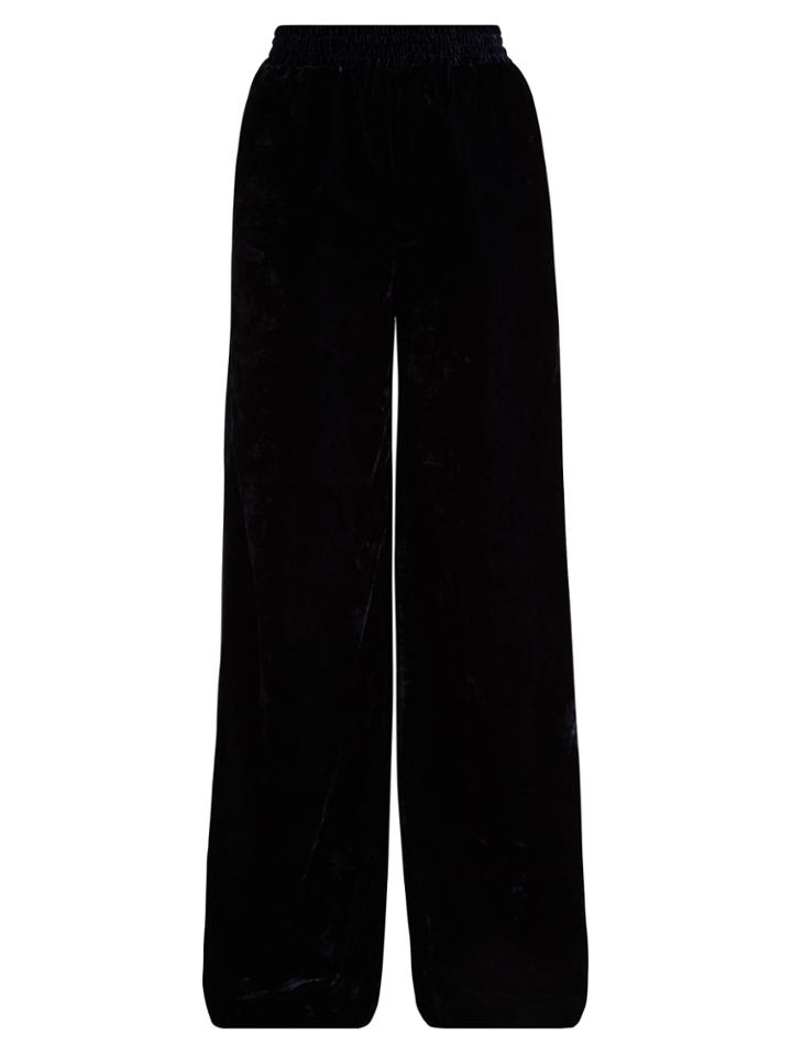 Nili Lotan Harlow High-rise Wide-leg Velvet Trousers