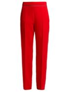 Matchesfashion.com Etro - Slim Leg Cady Trousers - Womens - Red