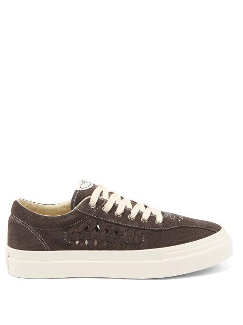 Matchesfashion.com Stepney Workers Club - Dellow Braided Suede Trainers - Mens - Dark Grey