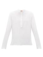 Matchesfashion.com Barena Venezia - Nalin Cotton Henley Shirt - Mens - White