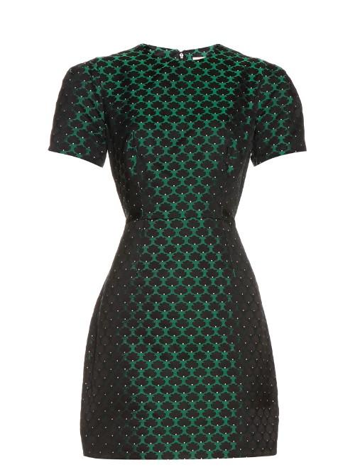Mary Katrantzou Azurite Short-sleeved Jacquard Dress