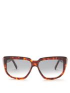 Matchesfashion.com Celine Eyewear - Tortoiseshell-effect D-frame Acetate Sunglasses - Womens - Tortoiseshell