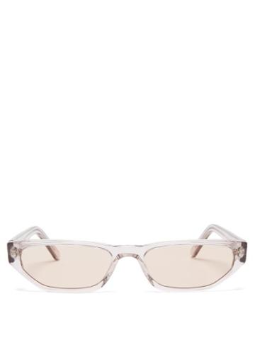 Matchesfashion.com Andy Wolf - Tamsyn Cat Eye Acetate Sunglasses - Womens - Clear