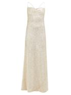 Matchesfashion.com Galvan - Whiteley Sequinned Maxi Dress - Womens - Ivory