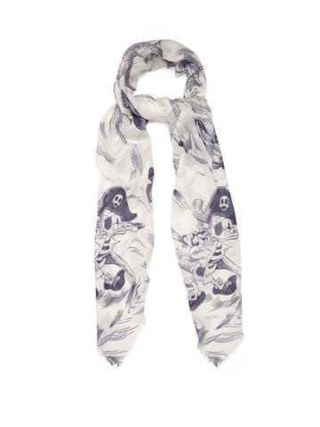 Gucci Sea Storm-print Scarf