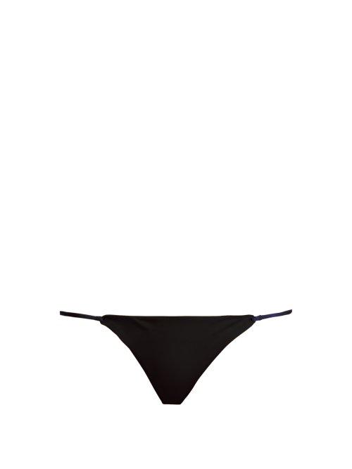 Matchesfashion.com Dos Gardenias - Dreamweaver Bikini Bottoms - Womens - Black