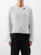 Liberal Youth Ministry - Polka-dot Long-sleeved Jersey T-shirt - Mens - White Black