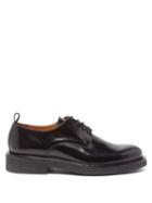 Matchesfashion.com Ami - Spazzolato Leather Derby Shoes - Mens - Black