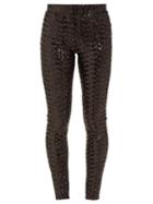 Matchesfashion.com Isabel Marant - Odiz Sequined Skinny Fit Trousers - Womens - Black