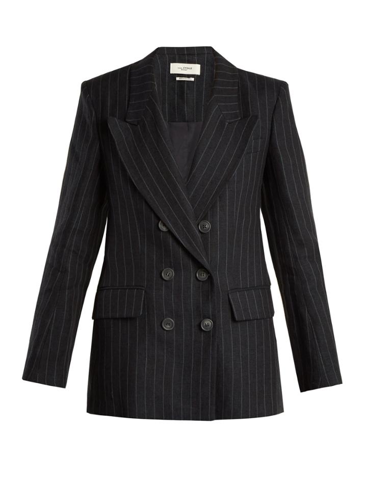 Isabel Marant Étoile Ianey Pinstriped Linen Blazer