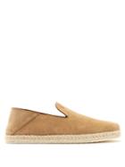 Matchesfashion.com Tod's - Collapsible Heel Suede Espadrilles - Mens - Beige