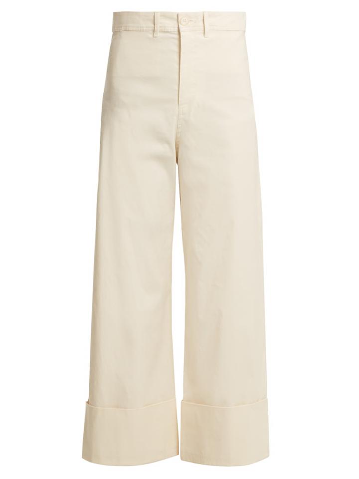 Sea High-rise Wide-leg Trousers