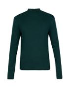 Bottega Veneta - Roll-neck Ribbed-cashmere Sweater - Mens - Dark Green