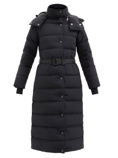 Burberry - Eppingham Belted Quilted Down Coat - Womens - Black