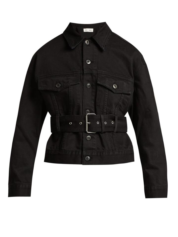 Pswl Belted Cotton-denim Jacket