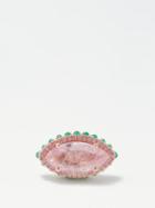 Ileana Makri - Eternity Flower Emerald, Sapphire & Rose-gold Ring - Womens - Pink Gold
